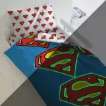 Комплект постельного белья. Уютный дом. Супермен. Лого Супермен.